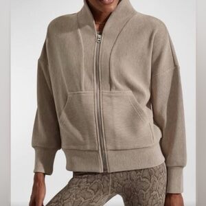 Varley Tan V-Neck Sweater